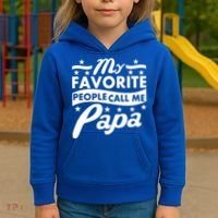 My Favorite People Call Me Papa Father's Day Kids Hoodie thumb 3