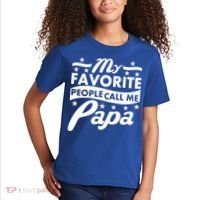 My Favorite People Call Me Papa Father's Day Kids T-Shirt thumb 2