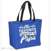 My Favorite People Call Me Papa Father's Day Tote Bag thumb 2
