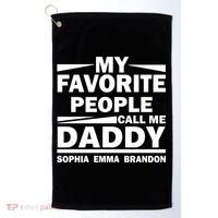 My Favorite People Call Me Personalize Family Golf Towel thumb 0