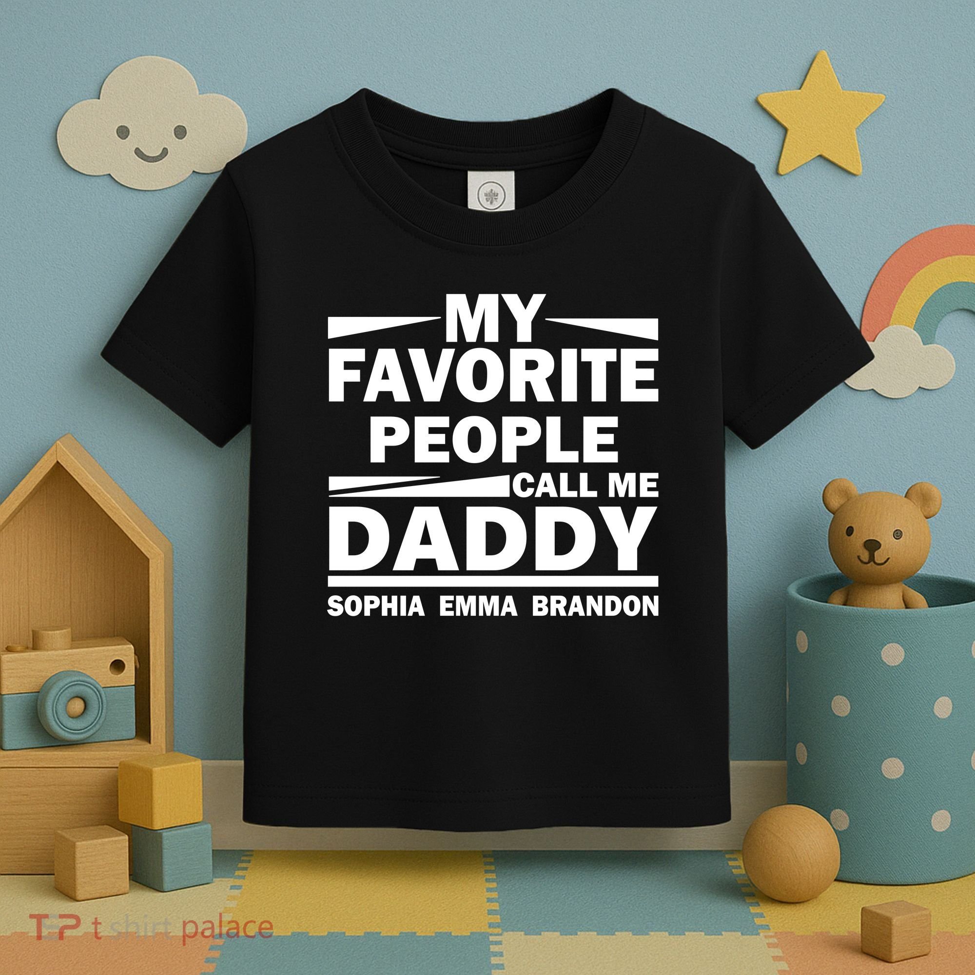 My Favorite People Call Me Personalize Family Toddler T-Shirt