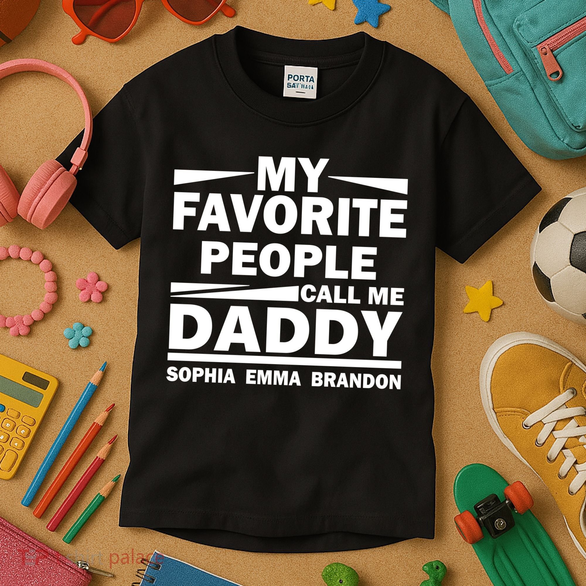 My Favorite People Call Me Personalize Family Kids T-Shirt