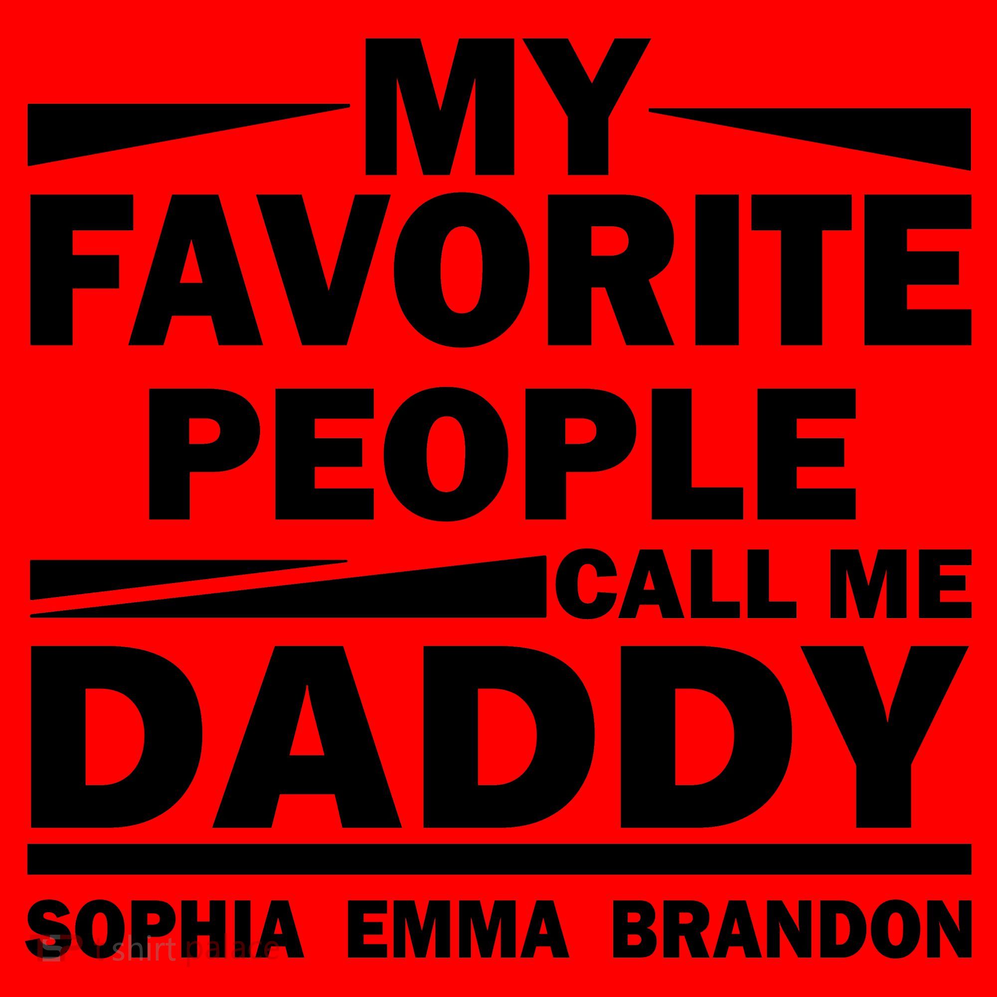 My Favorite People Call Me Personalize Family Santa Hat