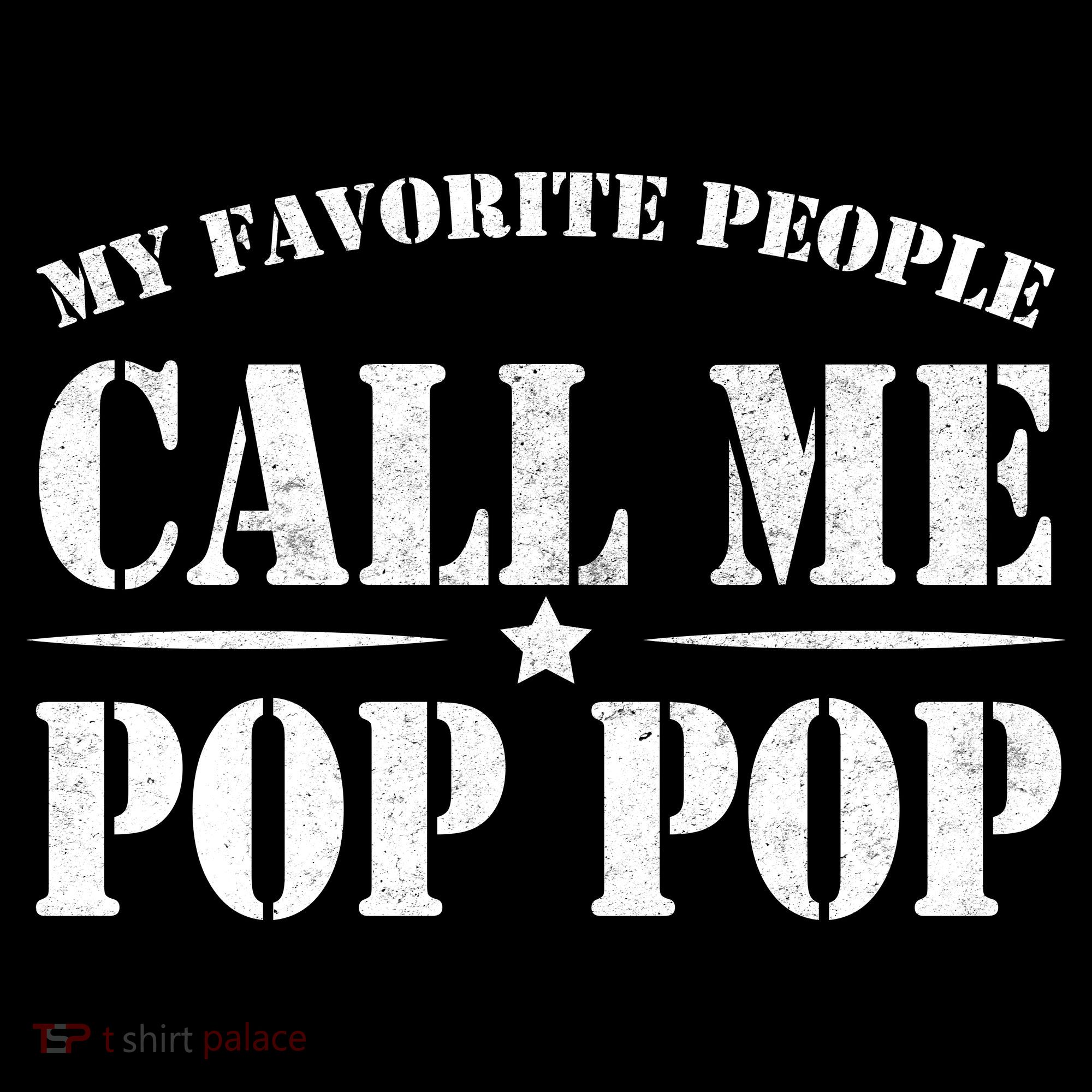 My Favorite People Call Me Pop Pop Doggie Tank
