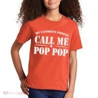 My Favorite People Call Me Pop Pop Kids T-Shirt thumb 2