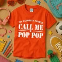 My Favorite People Call Me Pop Pop Kids T-Shirt thumb 3