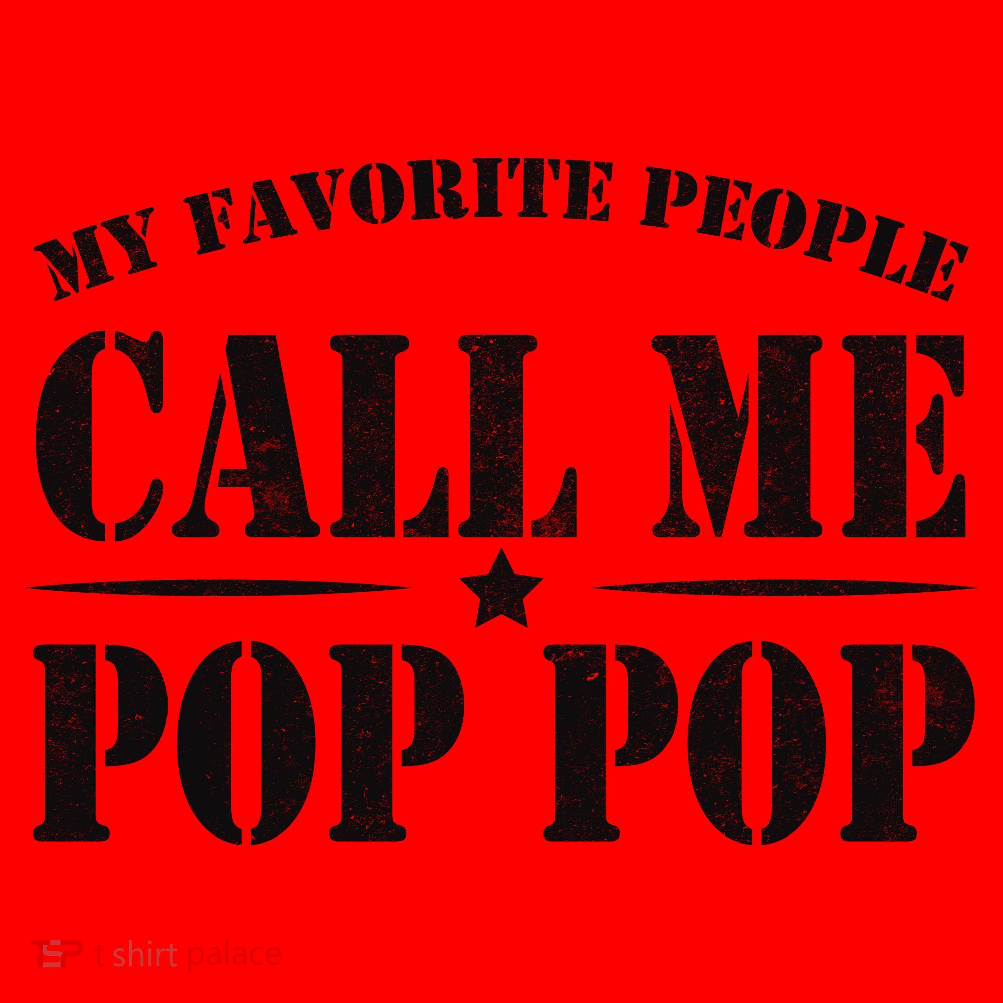 My Favorite People Call Me Pop Pop Santa Hat