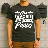 My Favorite People Call Me Poppy T-Shirt thumb 6