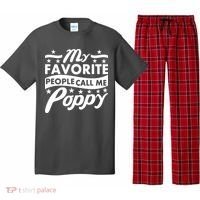 My Favorite People Call Me Poppy Pajama Set thumb 0