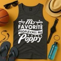 My Favorite People Call Me Poppy Tank Top thumb 4