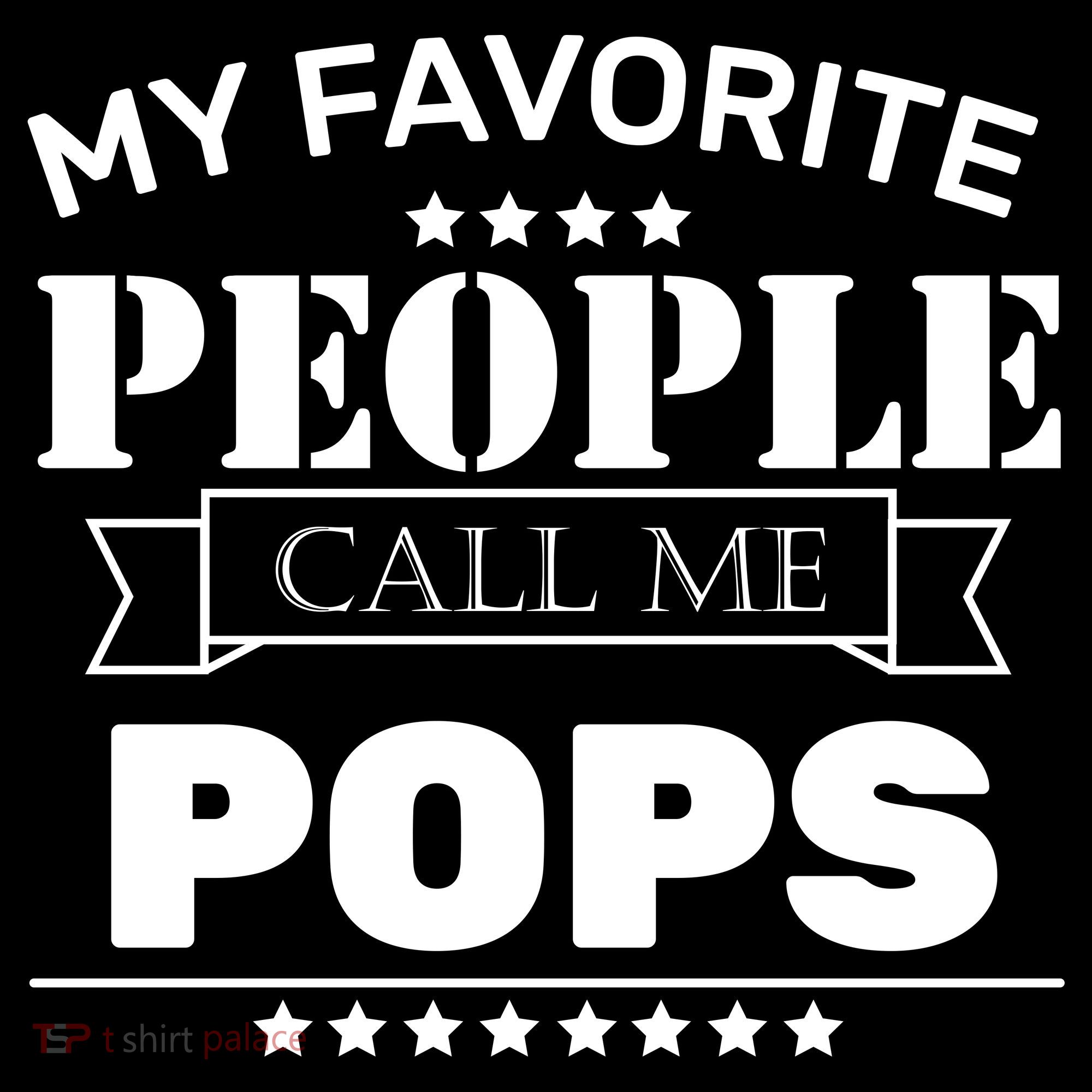 My Favorite People Call Me Pops Doggie Tank