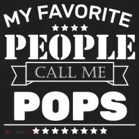 My Favorite People Call Me Pops Golf Towel thumb 3