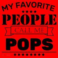 My Favorite People Call Me Pops Santa Hat thumb 1