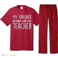 My Favorite People Call Me Teacher Pajama Set thumb 0