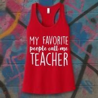 My Favorite People Call Me Teacher Women's Tank Top thumb 3