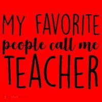 My Favorite People Call Me Teacher Santa Hat thumb 1