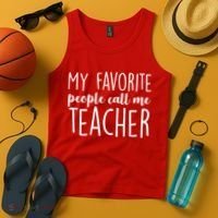 My Favorite People Call Me Teacher Tank Top thumb 4