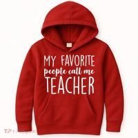 My Favorite People Call Me Teacher Kids Hoodie thumb 0