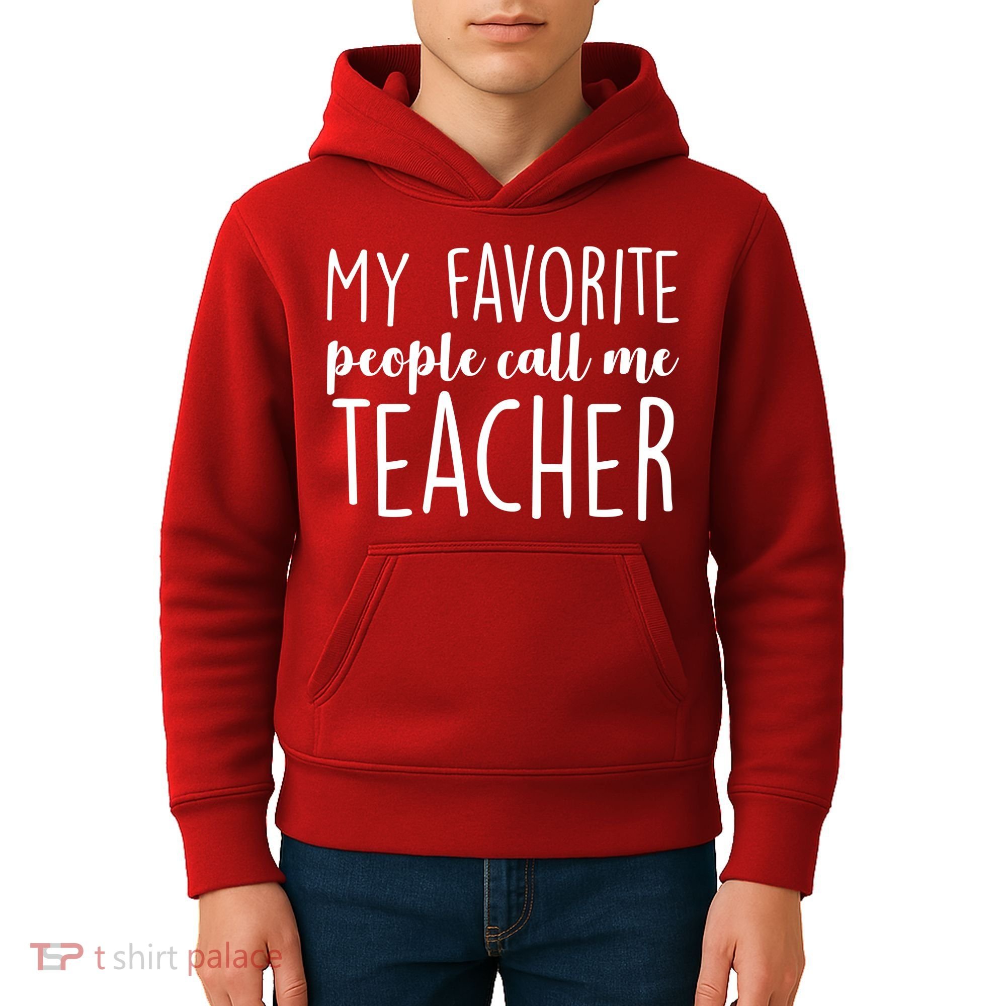 My Favorite People Call Me Teacher Kids Hoodie
