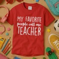 My Favorite People Call Me Teacher Kids T-Shirt thumb 3