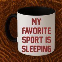 My Favorite Sport Is Sleeping Coffee Mug thumb 2
