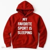 My Favorite Sport Is Sleeping Hoodie thumb 0