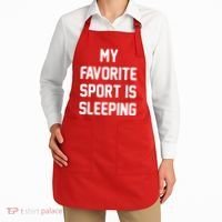 My Favorite Sport Is Sleeping Apron thumb 2