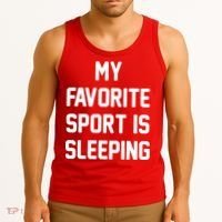 My Favorite Sport Is Sleeping Tank Top thumb 3