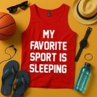 My Favorite Sport Is Sleeping Tank Top thumb 4