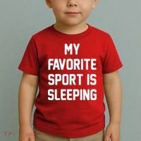 My Favorite Sport Is Sleeping Toddler T-Shirt thumb 2