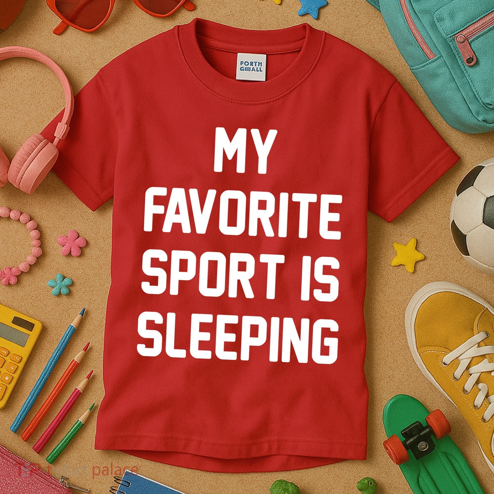 My Favorite Sport Is Sleeping Kids T-Shirt