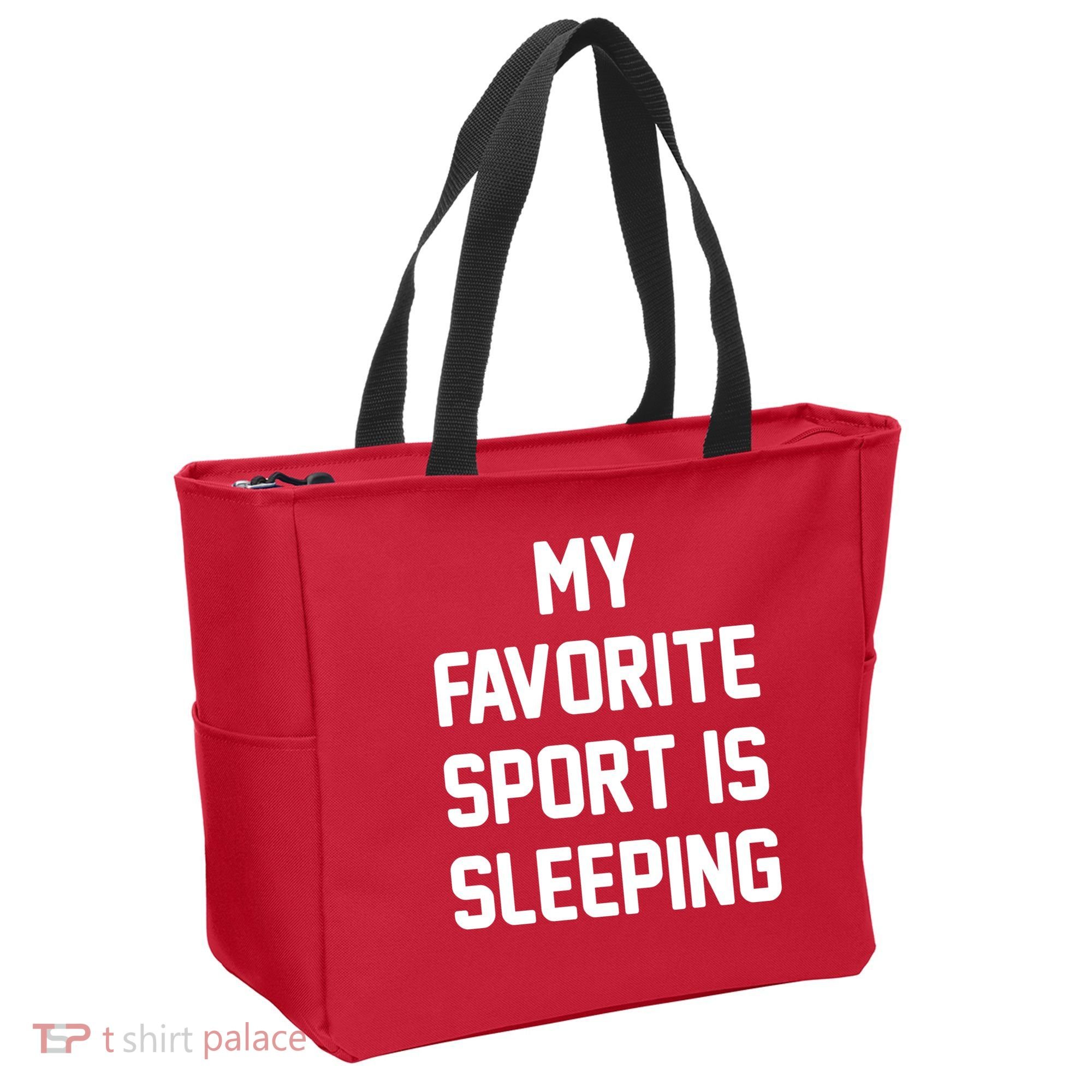 My Favorite Sport Is Sleeping Tote Bag
