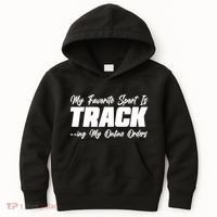 My Favorite Sport Is Tracking My Online Orders Kids Hoodie thumb 0