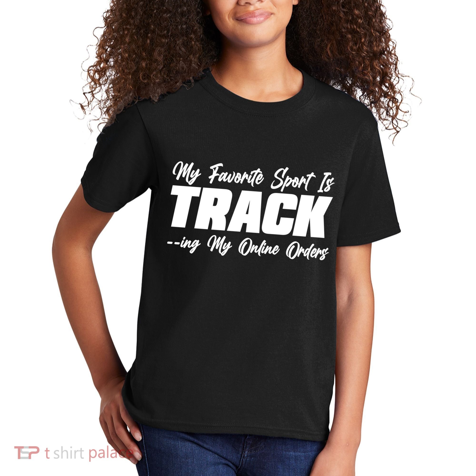 My Favorite Sport Is Tracking My Online Orders Kids T-Shirt