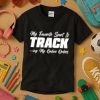 My Favorite Sport Is Tracking My Online Orders Kids T-Shirt thumb 3
