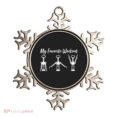 My Favorite Workout Wine Lover Ornament