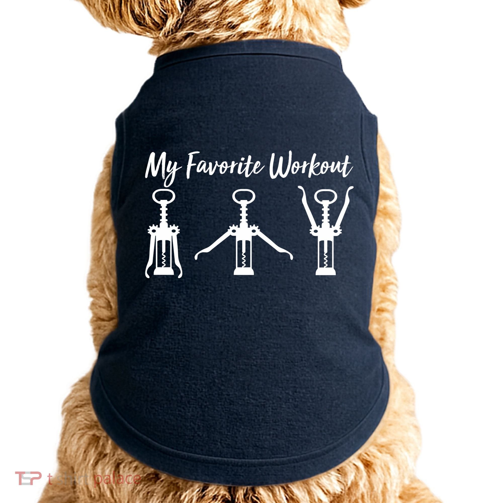 My Favorite Workout Wine Lover Doggie Tank