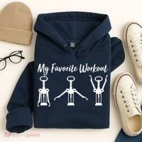 My Favorite Workout Wine Lover Hoodie thumb 4