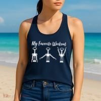 My Favorite Workout Wine Lover Women's Tank Top thumb 2
