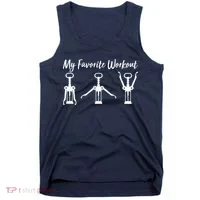 My Favorite Workout Wine Lover Tank Top thumb 0