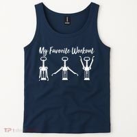 My Favorite Workout Wine Lover Tank Top thumb 2