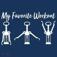 My Favorite Workout Wine Lover Tank Top thumb 6
