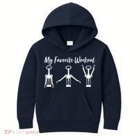 My Favorite Workout Wine Lover Kids Hoodie thumb 0