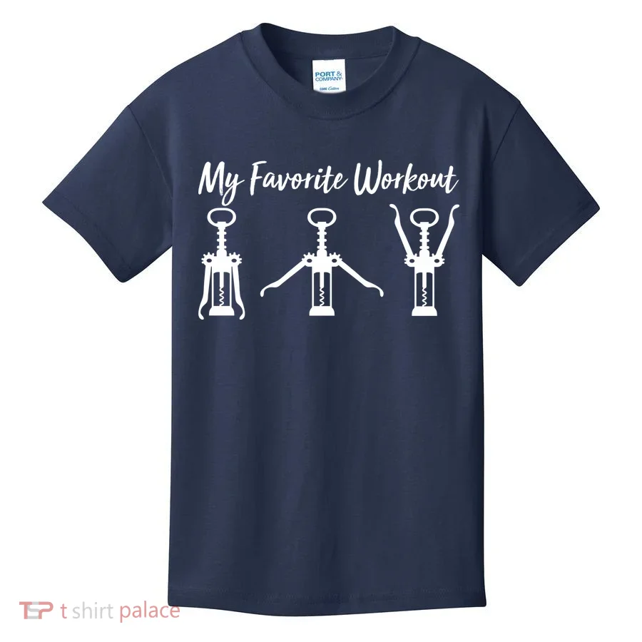 My Favorite Workout Wine Lover Kids T-Shirt