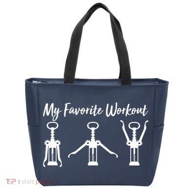 My Favorite Workout Wine Lover Tote Bag