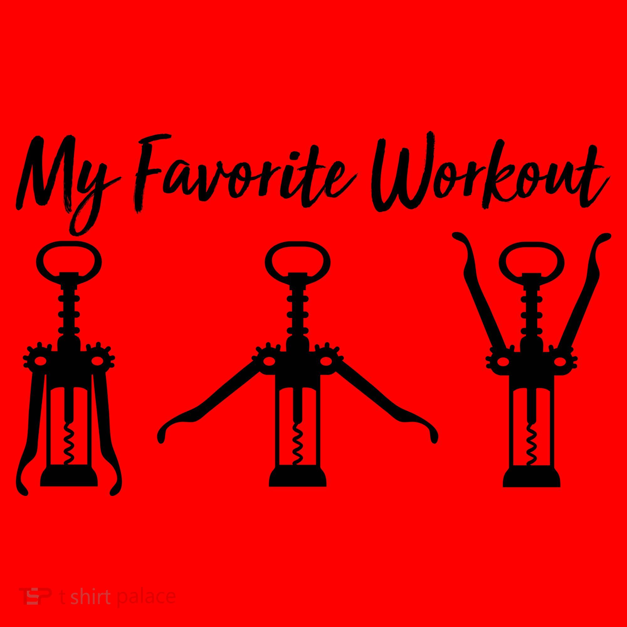 My Favorite Workout Wine Lover Santa Hat