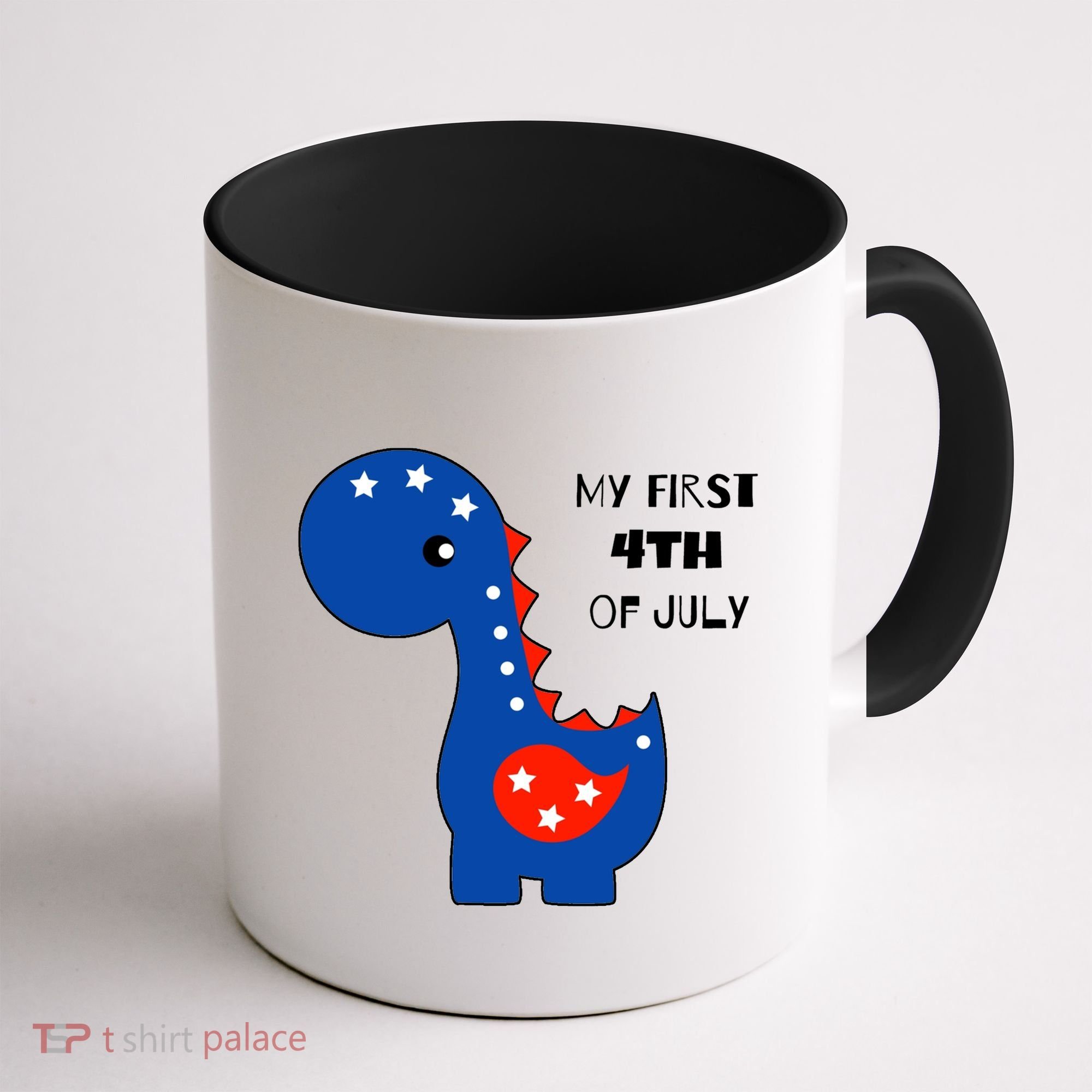 My First 4th of July Cute Dinosaur Coffee Mug
