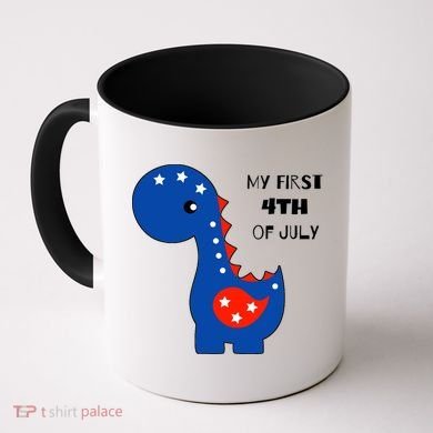 My First 4th of July Cute Dinosaur Coffee Mug