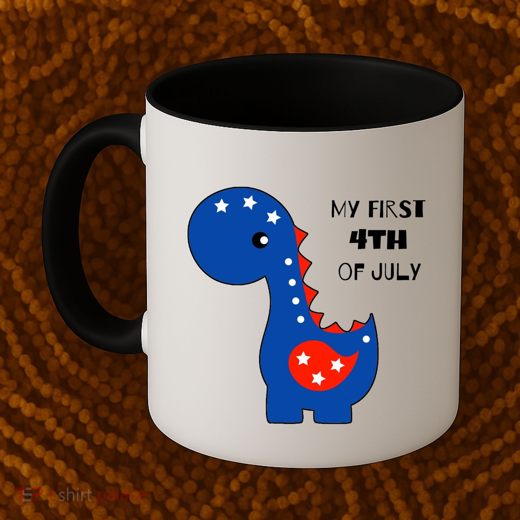 My First 4th of July Cute Dinosaur Coffee Mug