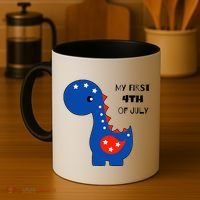 My First 4th of July Cute Dinosaur Coffee Mug thumb 4